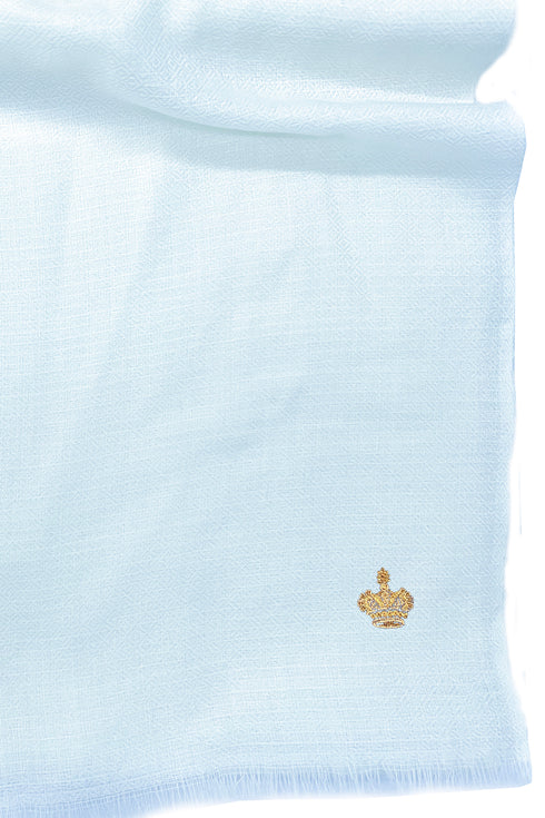 The Crown Diamond Weave Pure Cashmere Shawl